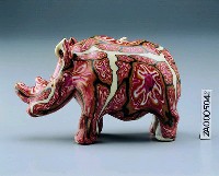 動物蠟燭(犀牛)藏品圖，第1張